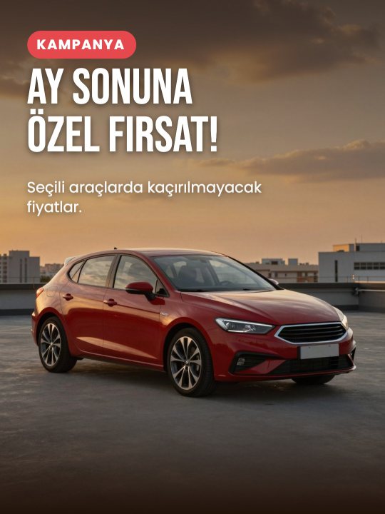 Ay sonuna özel araç fırsatı