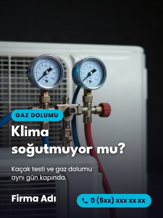Klima gaz dolumu